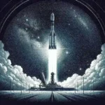 "Foguete Soyuz sendo lançado pela Rússia em missão de abastecimento para a Estação Espacial Internacional (ISS)"